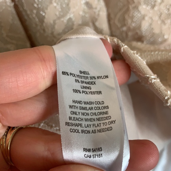 J. Howard Blush Shimmer Sleeveless Midi Dress 1690 - Picture 8 of 8